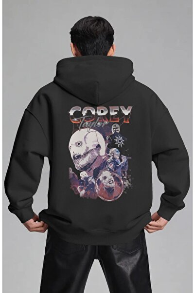 SEVBANO Hanorac premium oversize unisex cu imprimeu frontal Corey Taylor Slip...