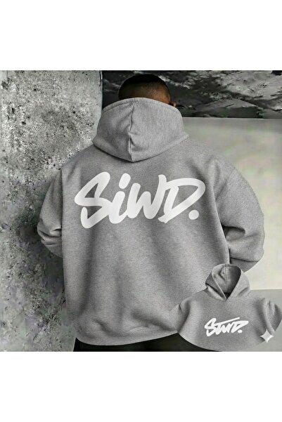 Ryam Mooda Unisex Printed Oversized 3-Thread Hooded Sweatshirt