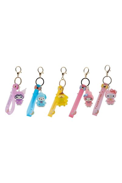 Yume Toys Χέλοου Κίτι & Φίλοι Κουρόμι Σειρά 3D Αδιάβροχων Μπρελόκ-Βραχιόλια
