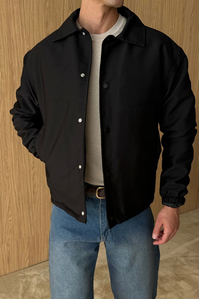 Livio Ferri Kato Su Geçirmez Basic Oversize Çıtçıtlı Erkek İnce Mont