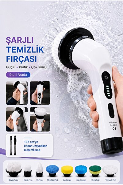 safestore 9 in 1 Electric Cleaning Tool Brush Electric Spin Cleaning Scrubber...