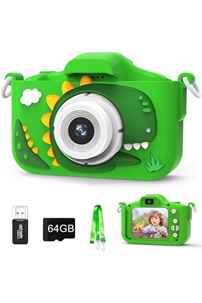 LEFAFA Kids Camera Toys, Kids Digital Camera with Soft Silicone Cover, 1080P ...