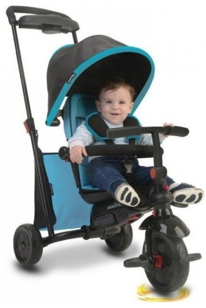 SmarTrike Σμάρτφολντ 500 Τρίκυκλο Μπλε Μπάρα Προστασίας Χειρολαβής (5050800)