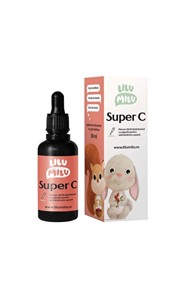 Lilu Milu Super C, supliment alimentar, picaturi 30 ml