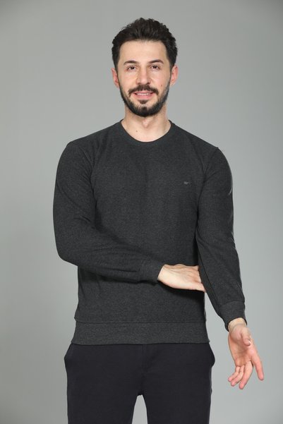 KZC TEKSTİL Pulover de iarnă din tricot din țesătură Selanik pentru bărbați, ...
