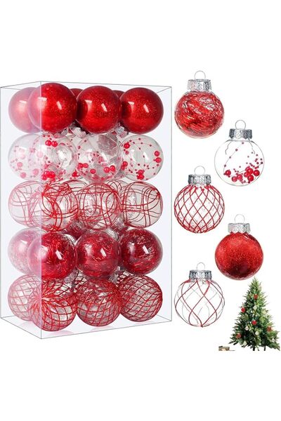 Mylindde Christmas Balls, Christmas Tree Decorations Ornaments Set, Shatterpr...