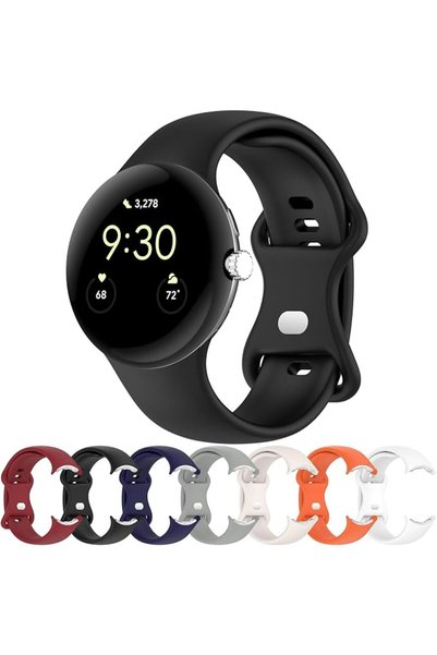 MOTONG Compatible with Google Pixel Watch 2 Replacement Band Silicone Replace...