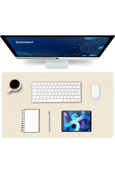 GENERAL K KNODEL Small Office Leather Desk Mat, Mouse and Keyboard Pad, Compu...