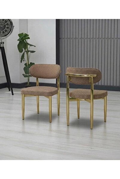 Polo yemek masası sandalyesi mutfak masası sandalyesi salon sandalyesi sandalye gold iskelet demir 1 adet