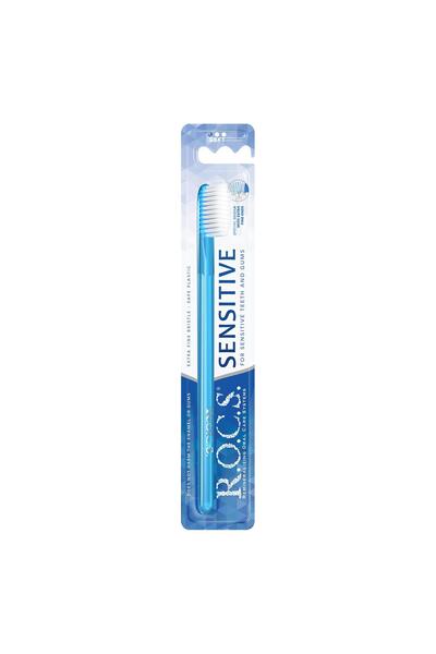 R.O.C.S. Sensitive Toothbrush for Sensitive Teeth and Gums – Soft, Extra-Fine...