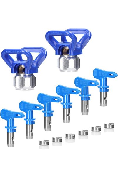 Morelian Outdoor مجموعة فوهات الطلاء بدون هواء من موريليان، رؤوس رش قابلة للع...