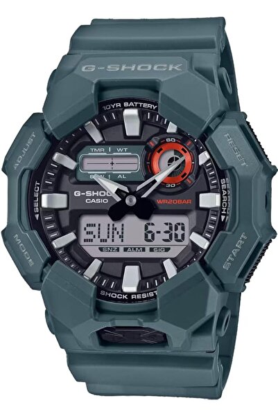 G-SHOCK ساعة كوارتز تناظرية-رقمية بحزام بلاستيكي GA-010، 50 ملم
