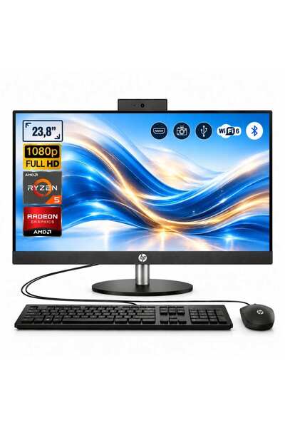 HP ProOne 245 G10 Ryzen 5 7520U 16GB 512GB SSD 23.8" FHD IPS W11 Pro All in One PC D4VB9ET ATL1