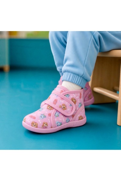 JOJO KIDS kız çocuk yüksek bilekli panduf , ortopedik taban , kreş , anaokulu...