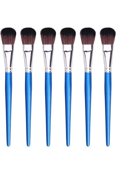 GENERAL GACDR 1 Inch Mop Brush for Acrylic Painting, 6 Pieces Oval Blending B...