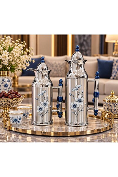 Alamtiaz Trams Coffee & Tea Set Luxury Stainless Steel Integrated Design for ...