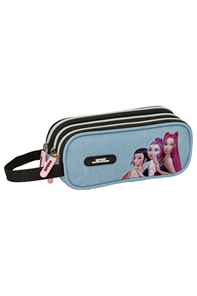 Javoli Fetele Kpop la vânătoare de demoni Denim Dreams Penar cu 3 compartimen...