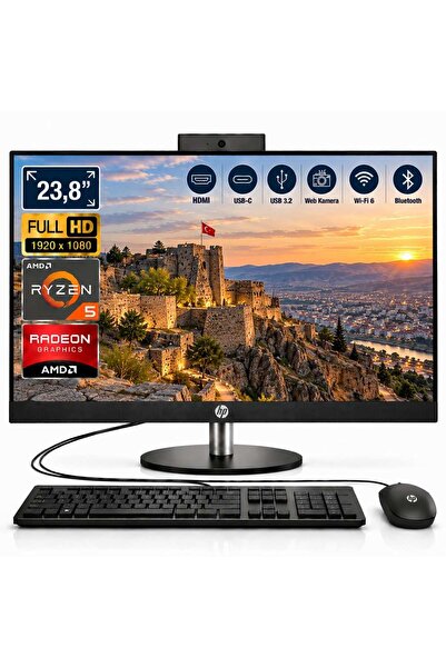 HP ProOne 245 G10 Ryzen 5 7520U 16GB 2TB SSD 23.8" FHD IPS FreeDOS All in One PC D4VB9ET ATL5