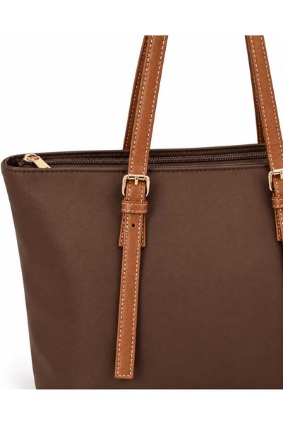 Askora Clara Campus Shoulder Bag with Belt Strap Detail