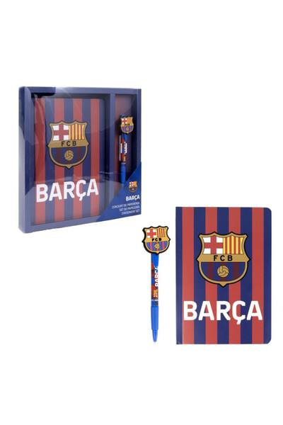 FC BARCELONA Σημειωματάριο με σχέδιο σκάφους και στυλό σε συσκευασία δώρου