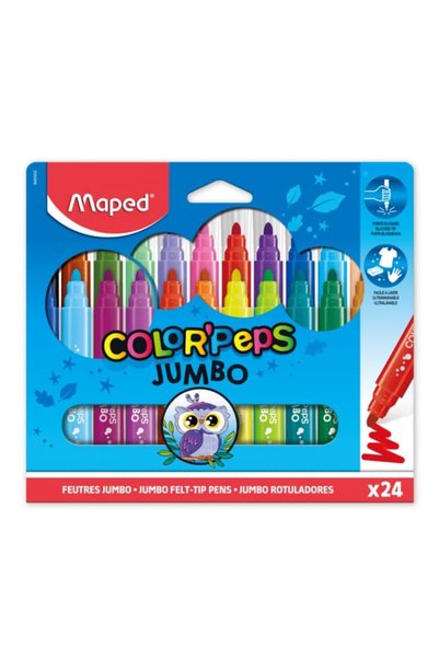 Maped Μαρκαδόροι COLOR' PEPS MAXI X24 - ΕΙΔΙΚΗ ΕΚΔΟΣΗ - ΣΕ ΣΥΣΚΕΥΑΣΙΑ ΚΑΡΤΟΝΙ