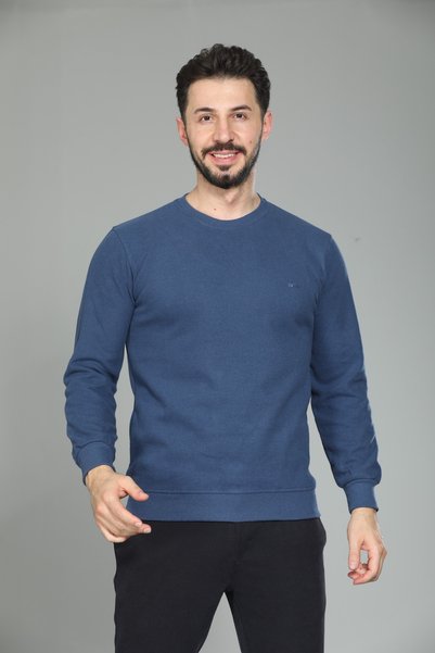 KZC TEKSTİL Men's Thessaloniki Fabric Knitted Winter Sweater Thick Comfortabl...