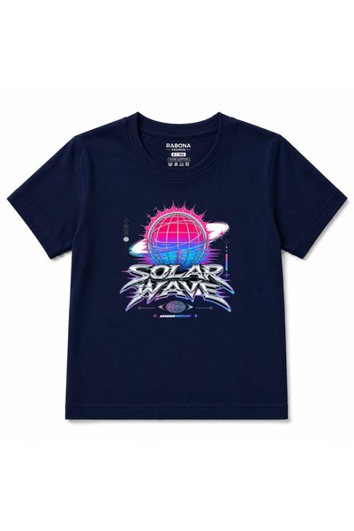 Rabona Fashion Solar Wave & Rave Retro Synthwave Dječja Majica