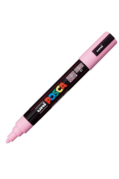 Uni Μαρκαδόρος Ζωγραφικής POSCA PC-5M 1.8-2.5mm Ανοιχτό Ροζ