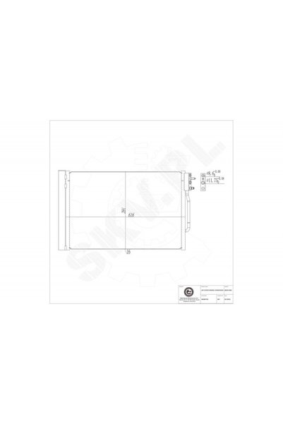 ESEN SKV Radiator aer condiționat Opel Insignia B cu uscător 84000793