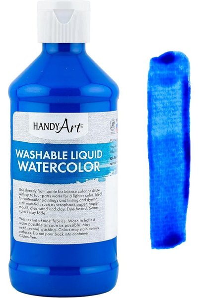 Handy Art ألوان مائية سائلة قابلة للغسل، 8 أونصة، أصفر