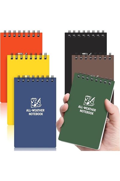 EXCEFORE 6 Pack Pocket Notebook, 3x5 Inch Mini Spiral Notepad, Waterproof All...