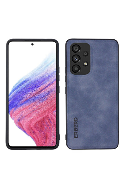 XGSM Husă pentru Samsung Galaxy A53, ERBORD Business, cu placă pentru suport ...