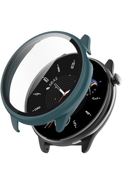 XGSM Carcasă 2 în 1 + Sticlă securizată pentru Amazfit GTR Mini, Verde