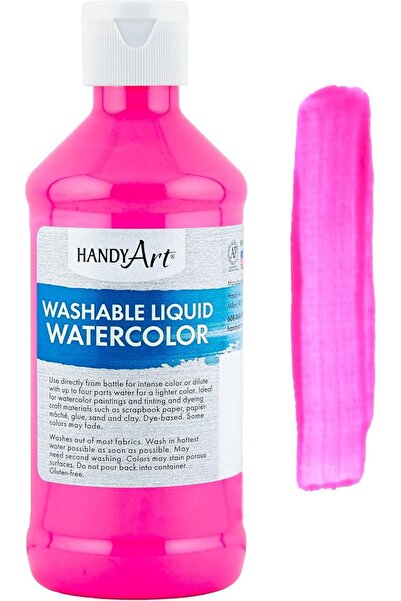 Handy Art ألوان مائية سائلة قابلة للغسل، 8 أونصة، أصفر