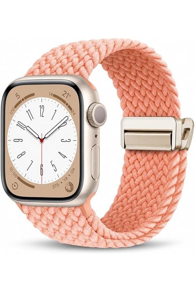 GENERAL RKINC Braided Band Compatible with Apple Watch, Magnetic Adjustable E...