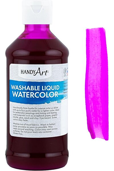 Handy Art ألوان مائية سائلة قابلة للغسل، 8 أونصة، أصفر