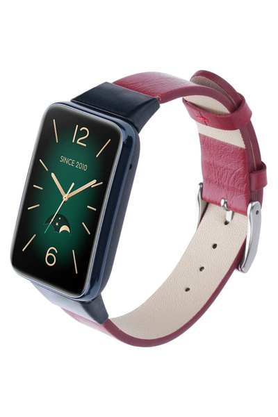 XGSM Curea din piele pentru Xiaomi Mi Band 7 Pro, Roșu