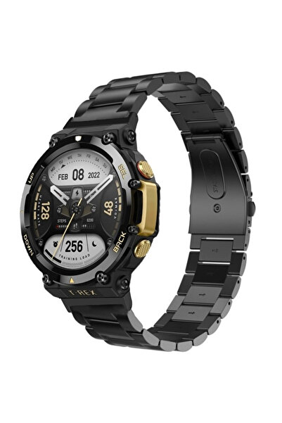 XGSM Brățară din oțel pentru Amazfit T-Rex 2, Negru