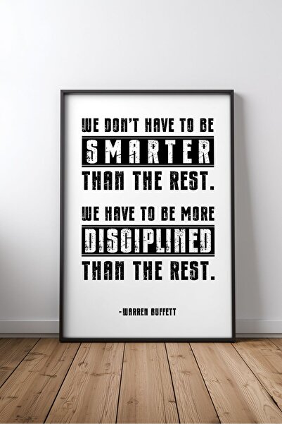 KEYFHOME Warren Buffett - Disciplina Citatul lui Warren Buffett nr. 1 Poster ...