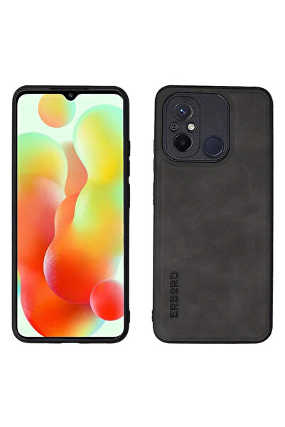 ERBORD Husă pentru Xiaomi Redmi 12C, Business, cu placă pentru suport auto, gri