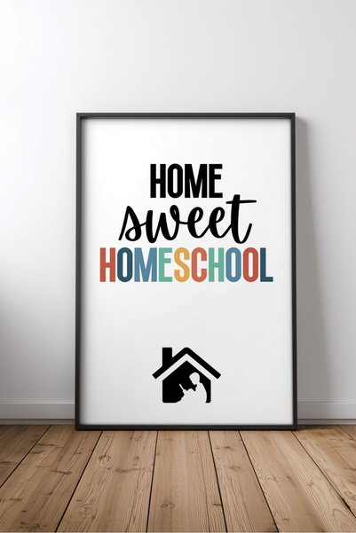 KEYFHOME Home Sweet Homeschool Cameră pentru copii Scris nr. 1 Cadru MDF Tabl...