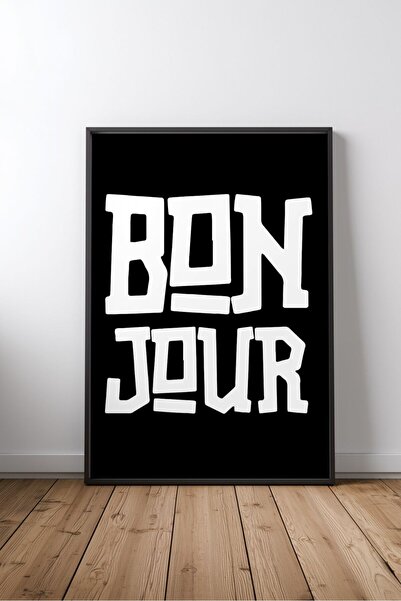 KEYFHOME Bonjour Citat motivațional în limba engleză nr. 2 Poster de masă din...