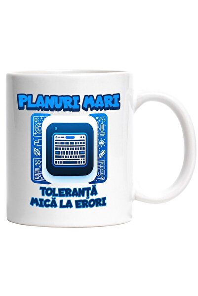 INOVATIX Cana alba personalizata,Computer Programator Planuri mari,toleranta ...