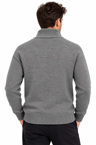 Mavi M0720065 Yarı Fermuarlı Kazak Sweatshirt Erkek Sweatshirt GRİ