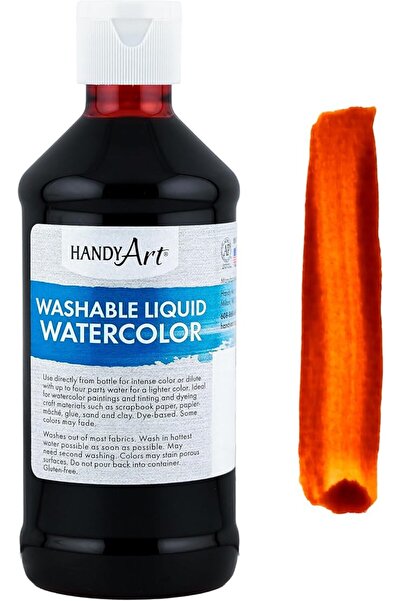 Handy Art ألوان مائية سائلة قابلة للغسل، 8 أونصة، أصفر