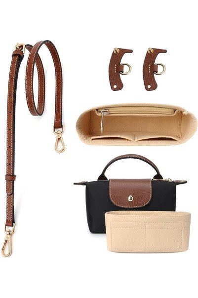 Proxima Direct Leather Shoulder Bag Strap Belt and Purse Organizer Insert