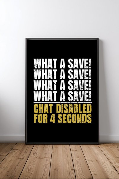KEYFHOME Ce salvare! Chat Disabled Player Written No 1 Poster de masă din MDF...