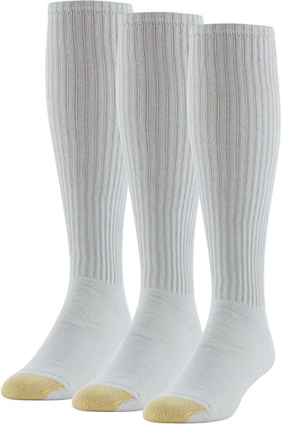 GOLDAGOLD Gold Toe mens Ultra Tec Performance Over-The-Calf Athletic Socks, M...