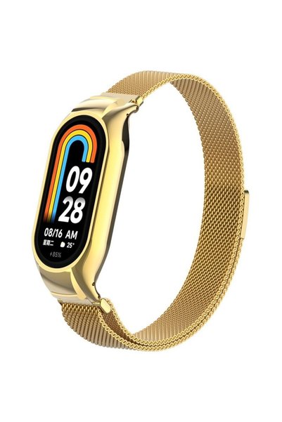 XGSM Curea tip brățară milaneză pentru Xiaomi Smart Band 8, Auriu