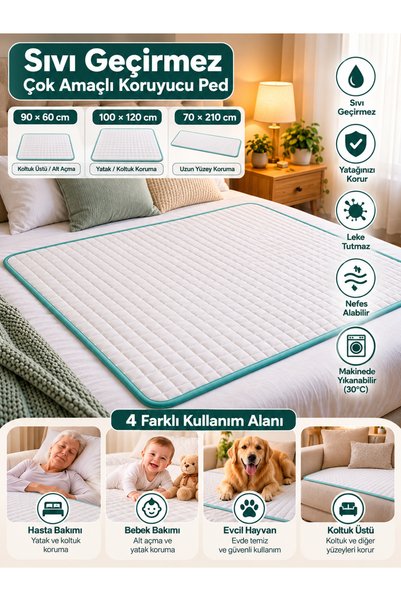 BİVA Soft DAYANIKLI Hasta Altı Bebek Alt Açma Kedi Köpek Çiş Pedi Yıkanabilir...